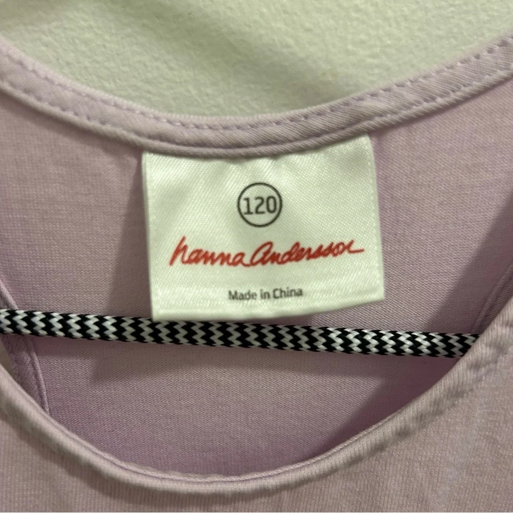 Hanna Andersson Girls Dress size 120 7 color block pink purple blue